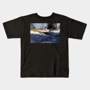 snowy Oregon forest , Fox Creek 7 Kids T-Shirt